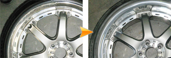 アルミホイール,修理